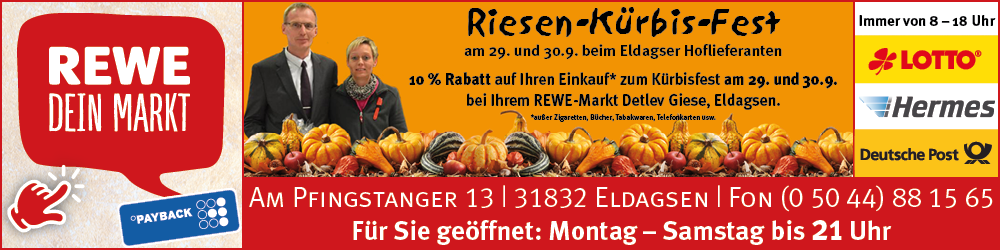 REWE Eldagsen Kürbisfest