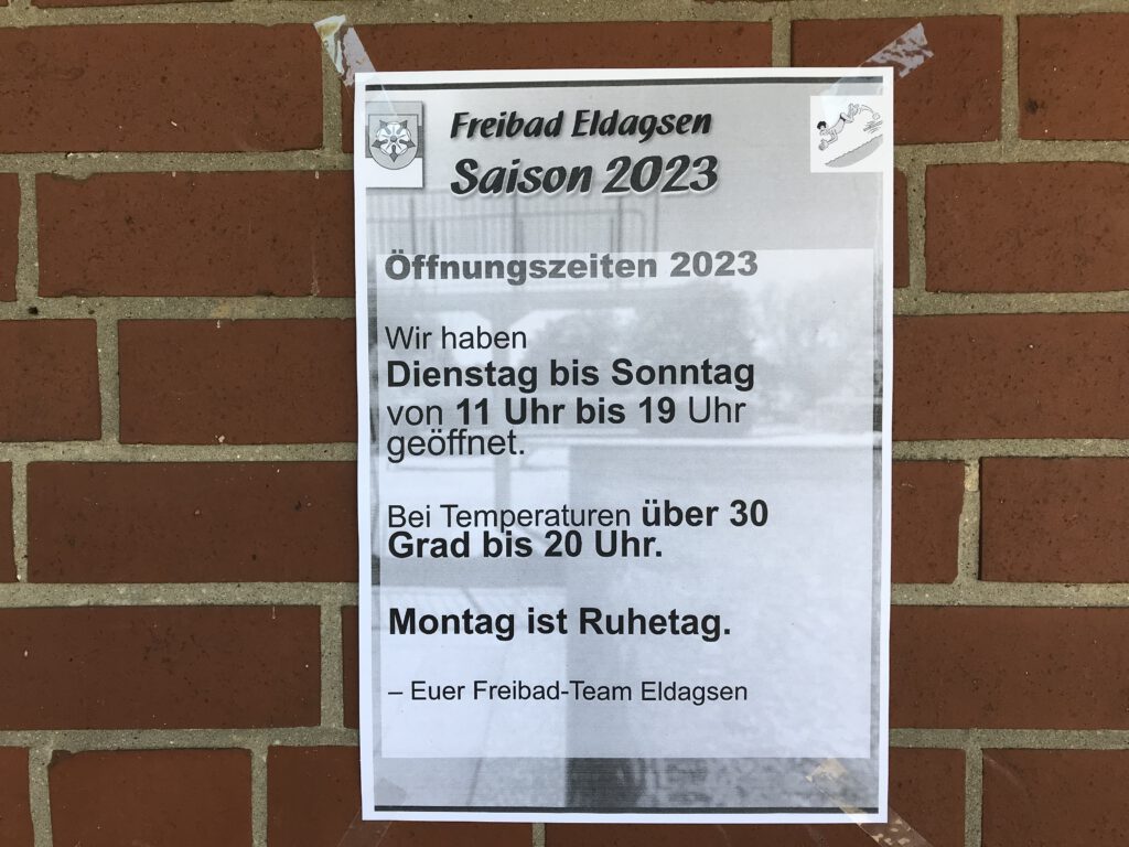 Freibad Öffnungzeiten
