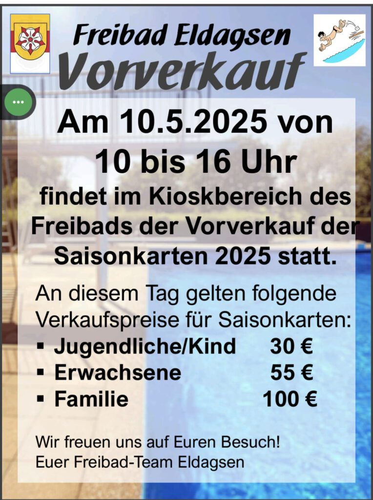 Vorverkauf Saisonkarten