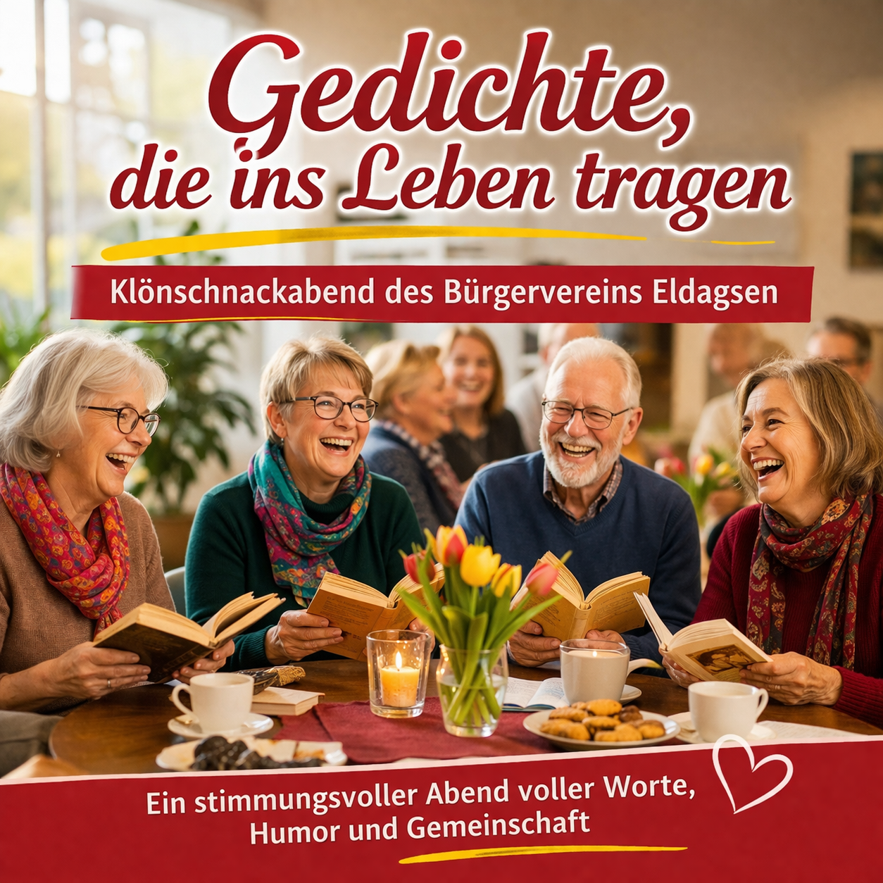 Klönschnack-Abend: Gedichte, die ins Leben tragen